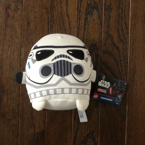 NWT - Star Wars x Cuutopia Mattel 5” Black/White Stormtrooper Soft Plush Toy - Picture 2 of 7